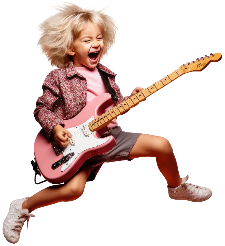 dentojuniors_gitaren_girl Dentojuniors Gitarren Girl in pink